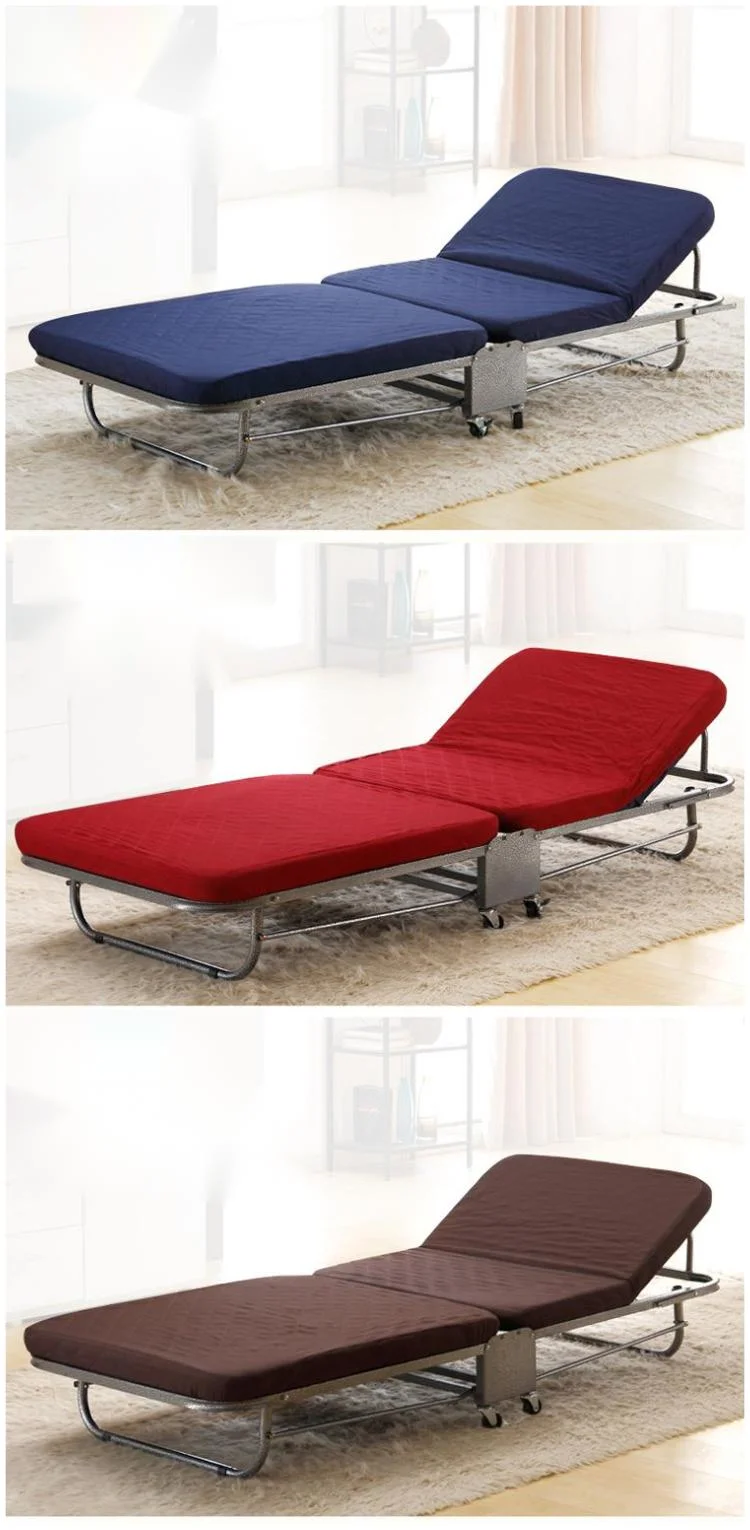 Livingroom Furniture Camp Hospital Metal Folding Extra Bed for Hotel