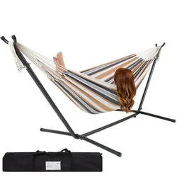 Hammock with Stand Folding Camping Double